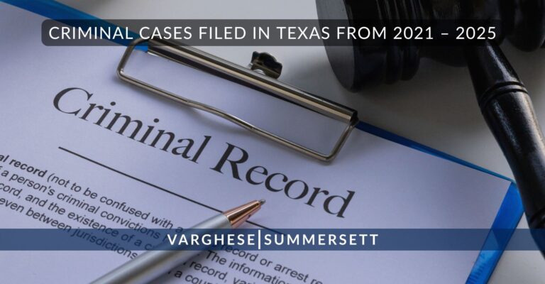 By the Numbers: A Statistical Analysis of Criminal Cases Filed in Texas from 2021 – 2025
