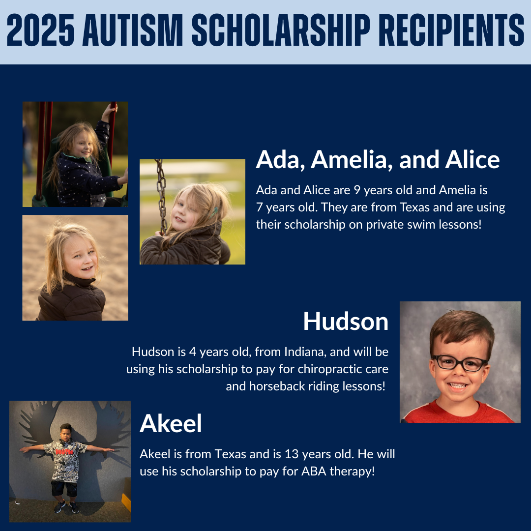 2025 Autism Scholarship Recipients 2 | Varghese Summersett 2025 Autism Scholarship Recipients