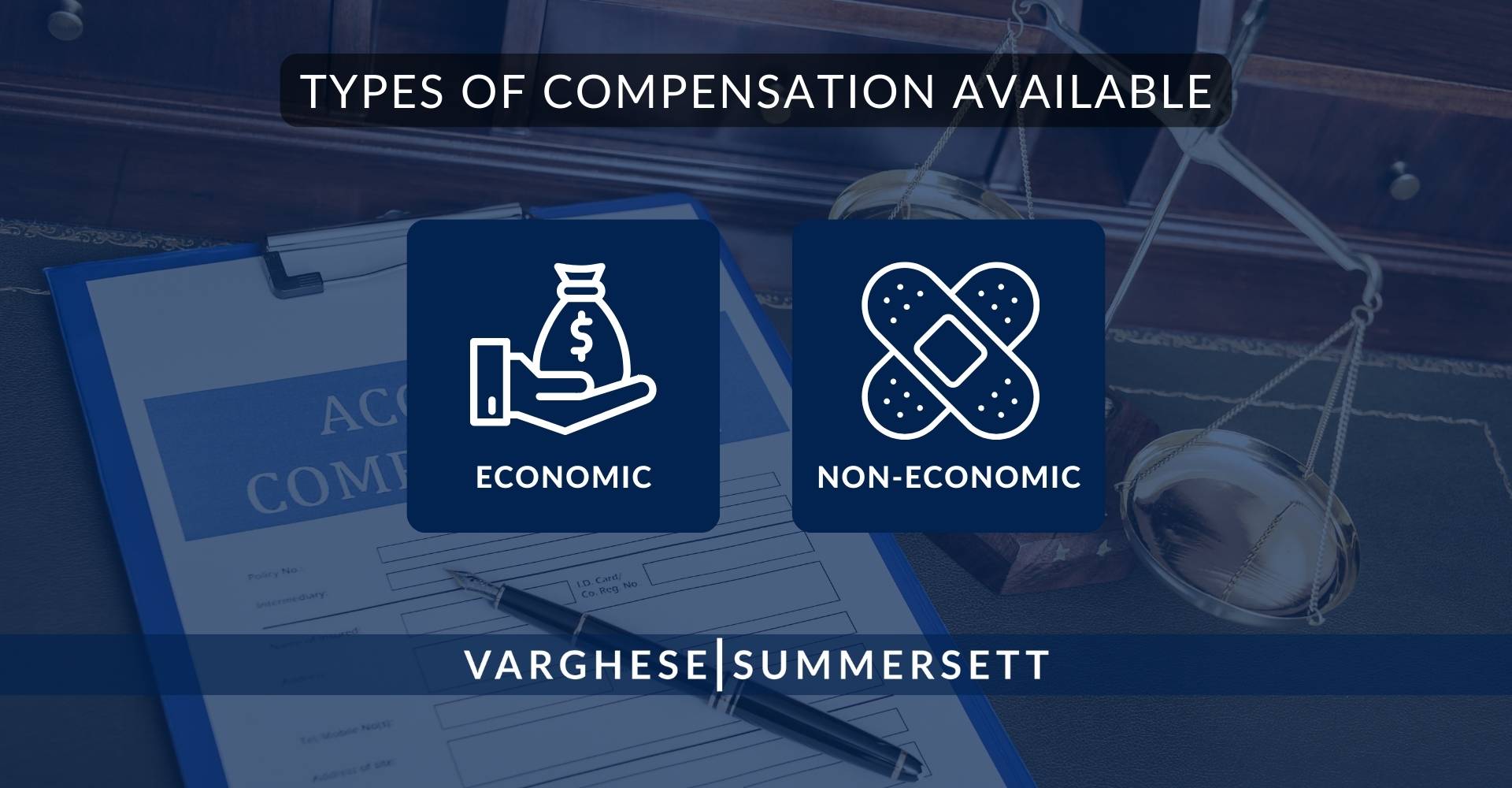 Tipos de indemnización disponibles