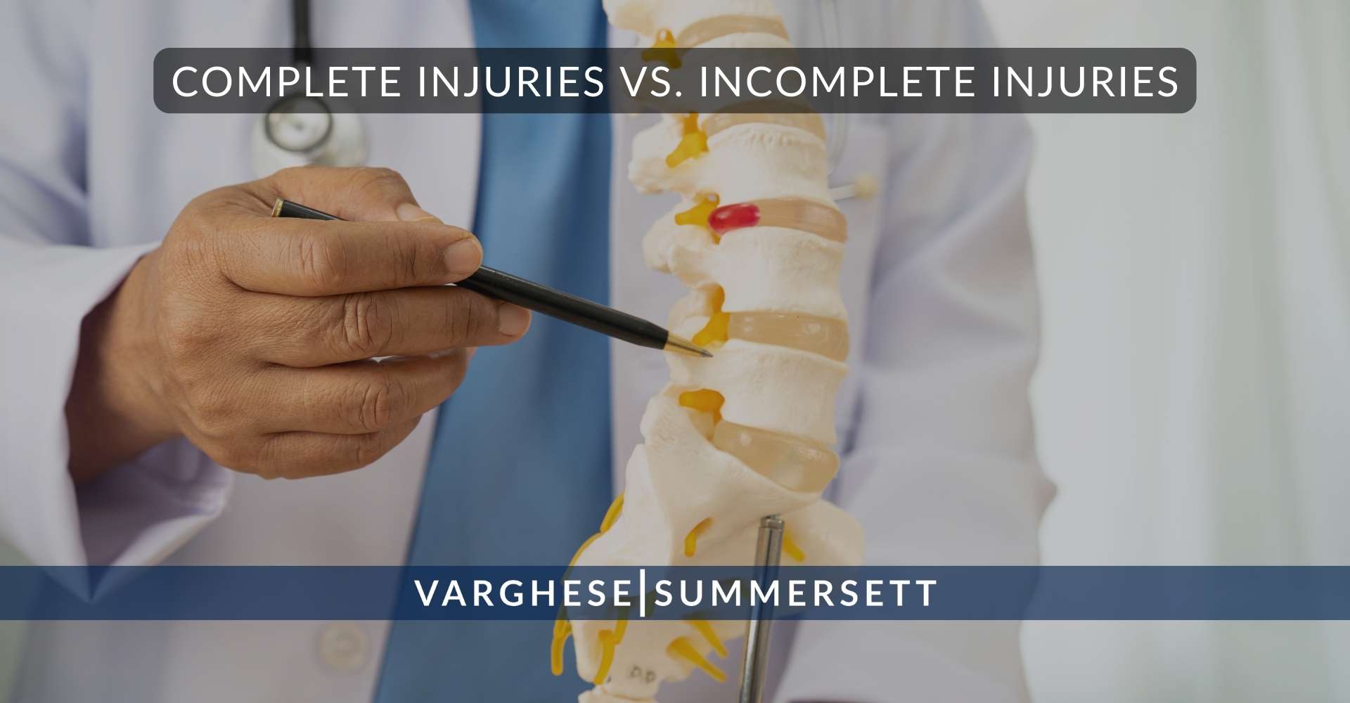 Lesiones completas frente a lesiones incompletas