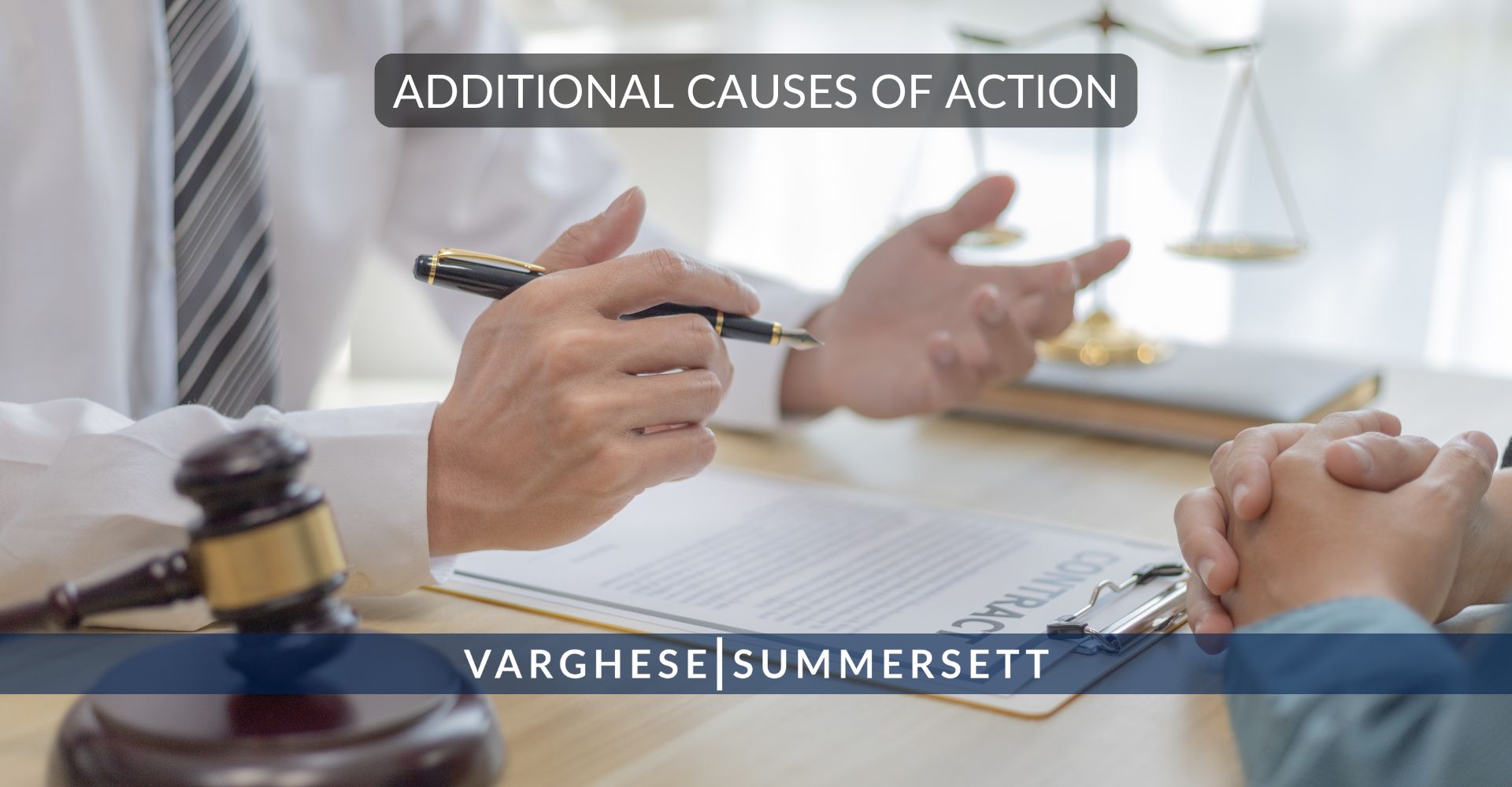Additional Causes of Action | Varghese Summersett Additional Causes of Action