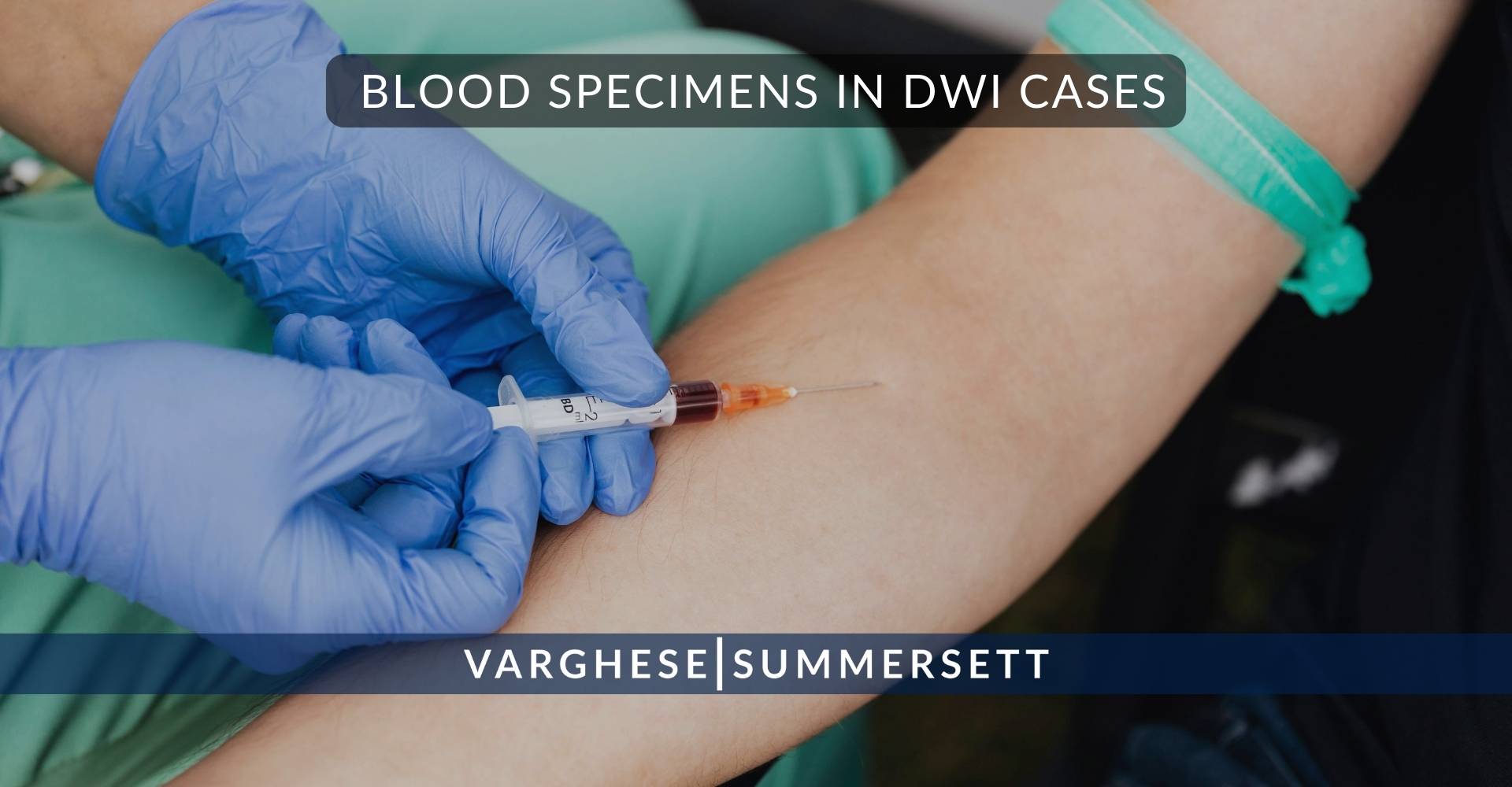 Muestras de sangre en casos de DWI