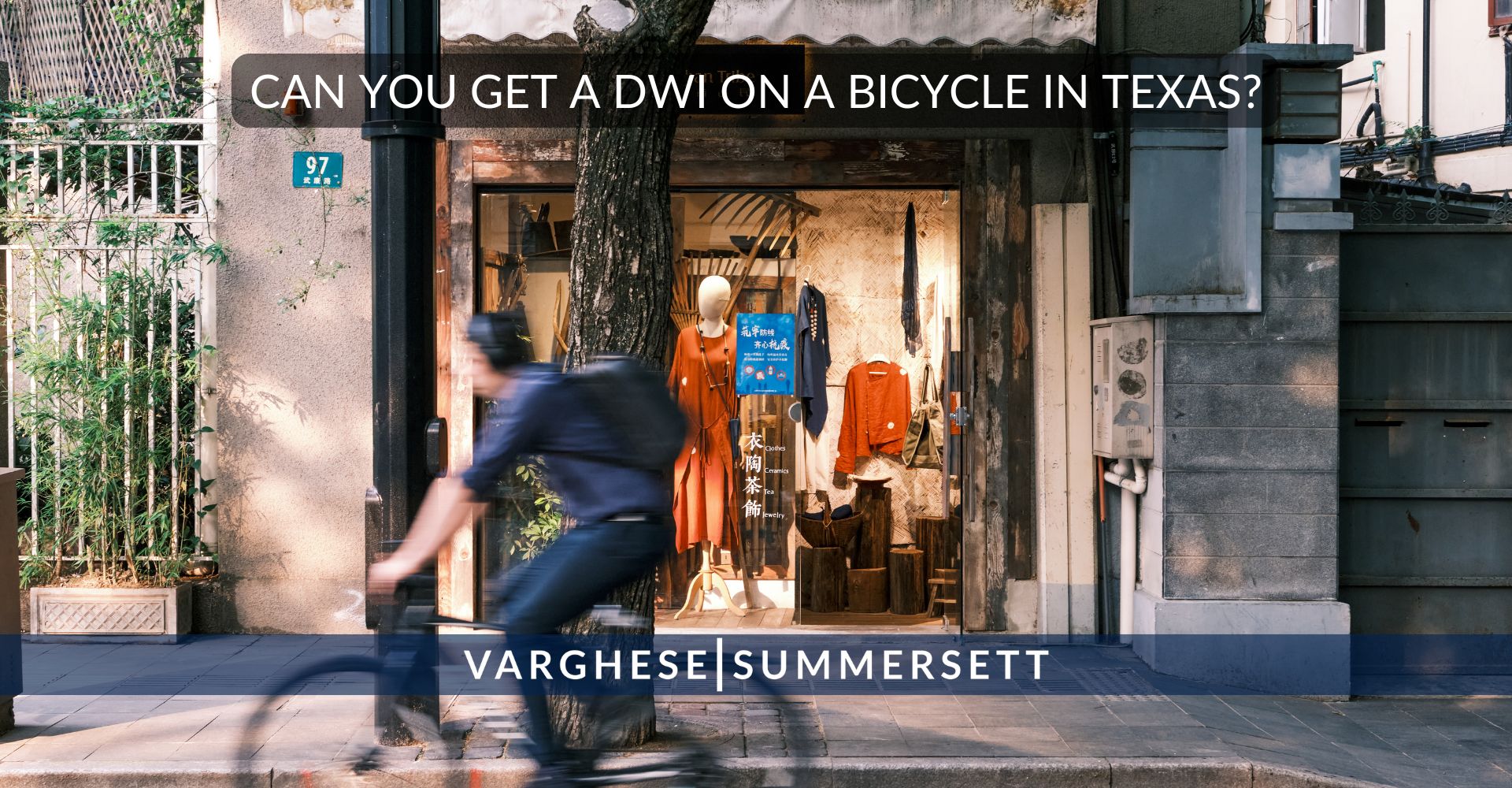 Can You Get a DWI on a Bicycle in Texas?