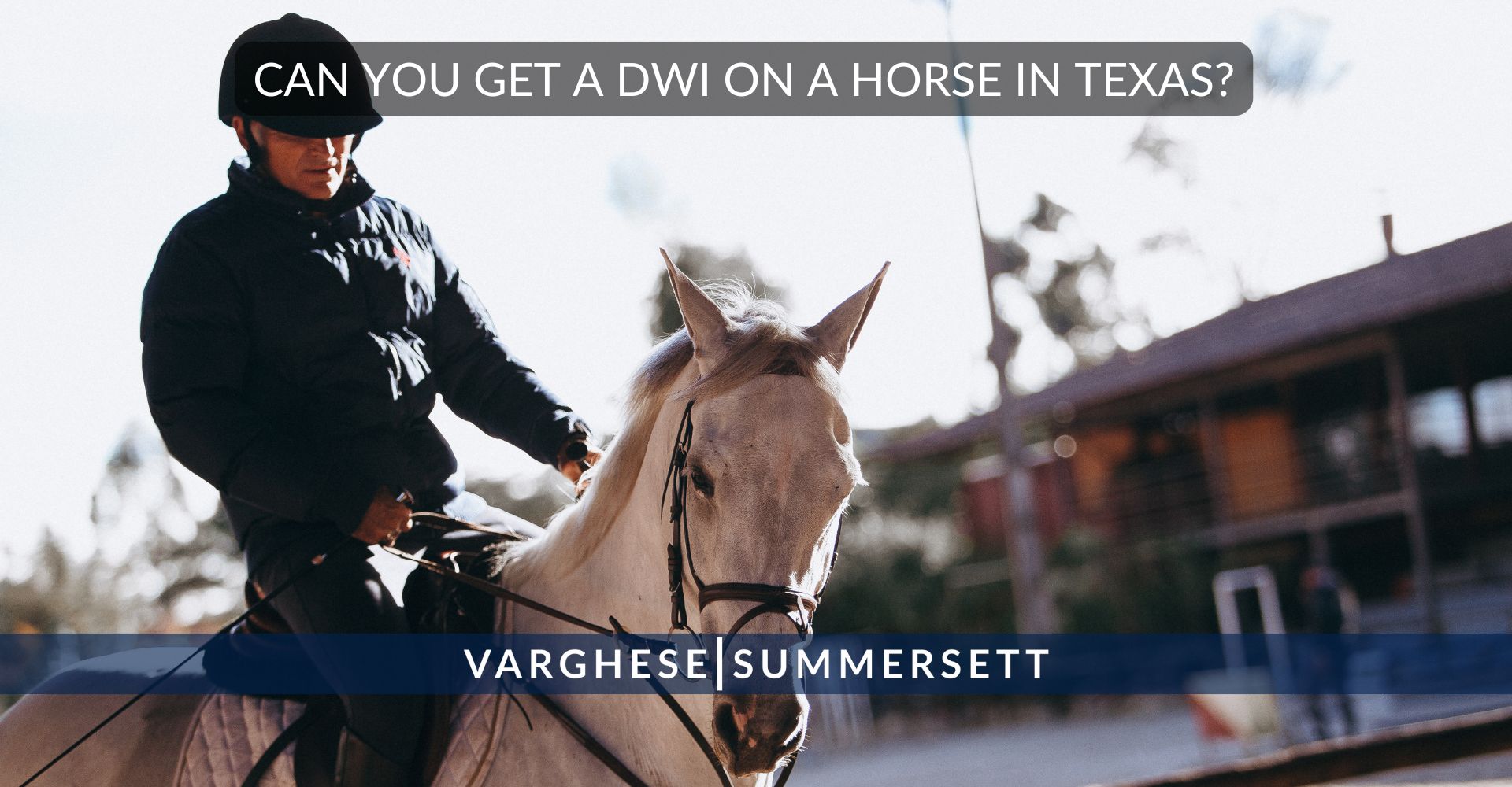 Can You Get a DWI on a Horse in Texas