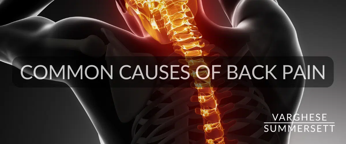 Causas comunes de dolor de espalda tras un accidente de tráfico