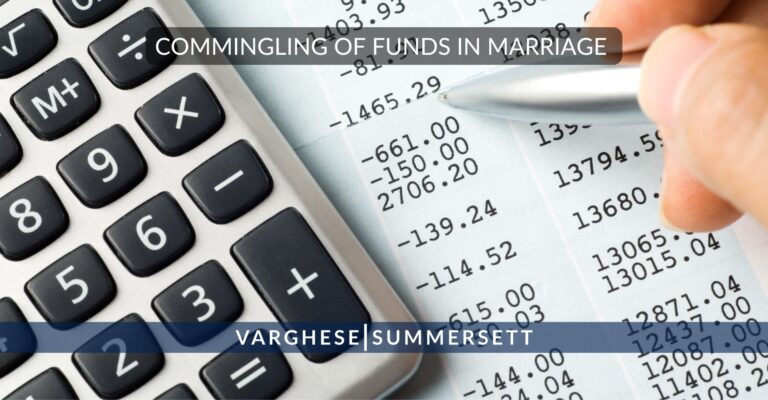 Commingling of Funds in Marriage