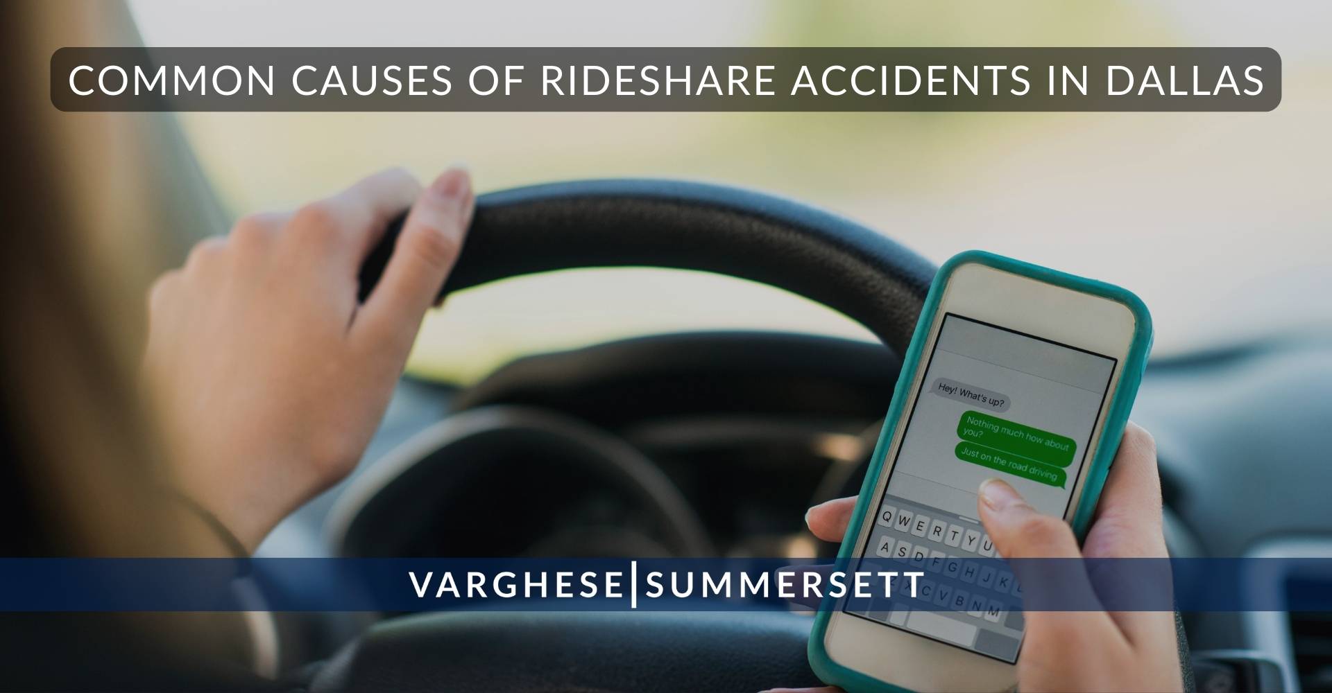 Causas comunes de los accidentes de vehículos compartidos en Dallas