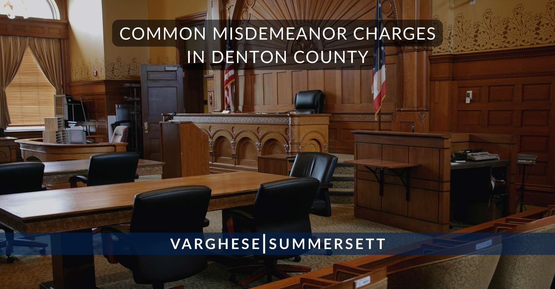 Cargos comunes por delitos menores en el condado de Denton