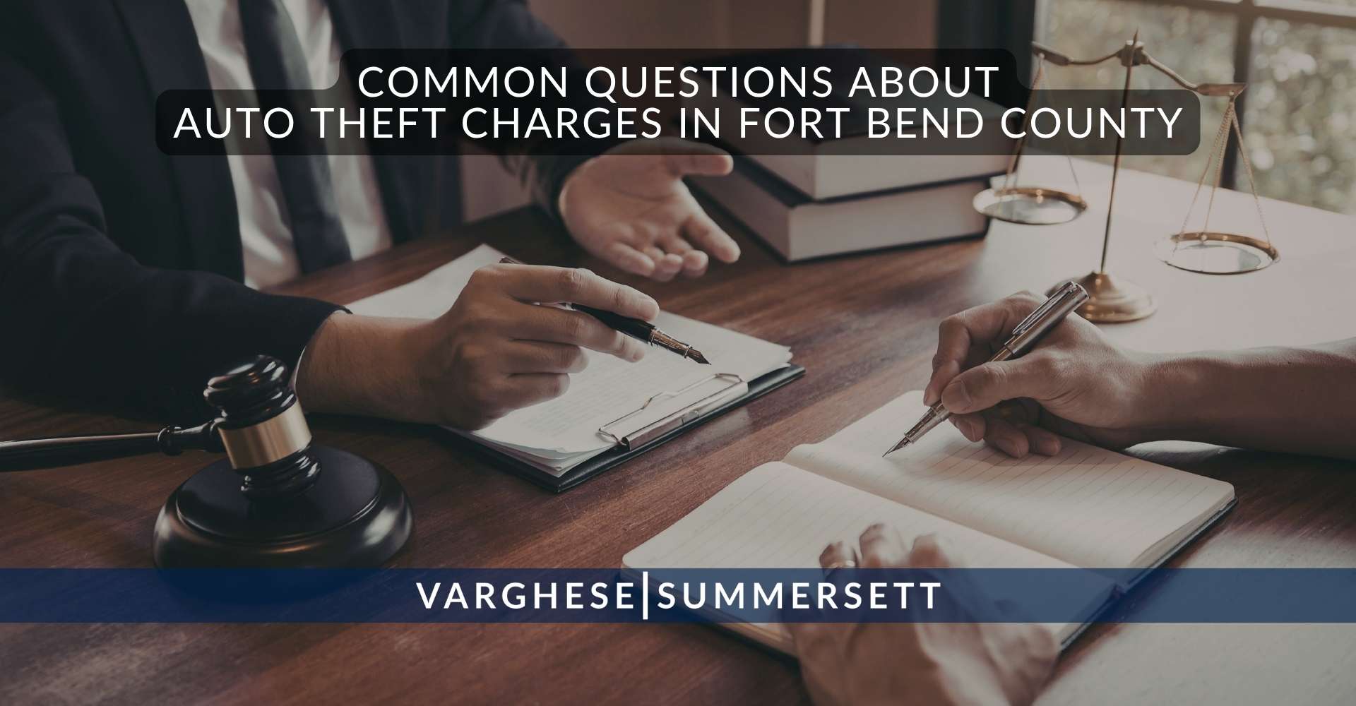 Preguntas frecuentes sobre los cargos por robo de vehículos en el condado de Fort Bend