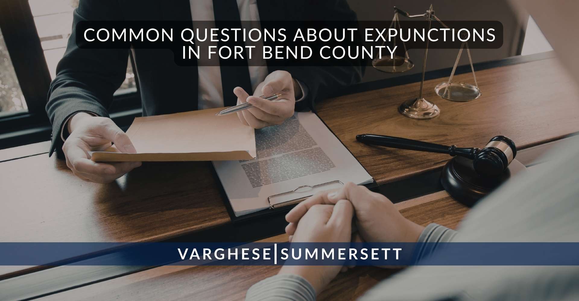 Preguntas frecuentes sobre la eliminación de antecedentes penales en el condado de Fort Bend