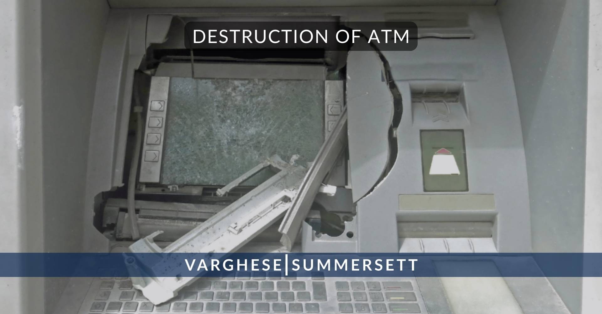 Destrucción de cajeros automáticos