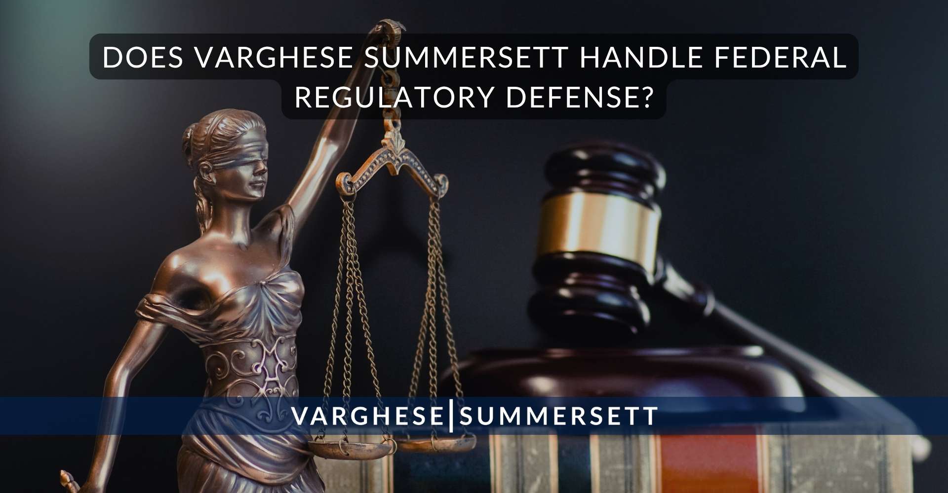 ¿Se encarga Varghese Summersett de la defensa en materia de regulación federal?