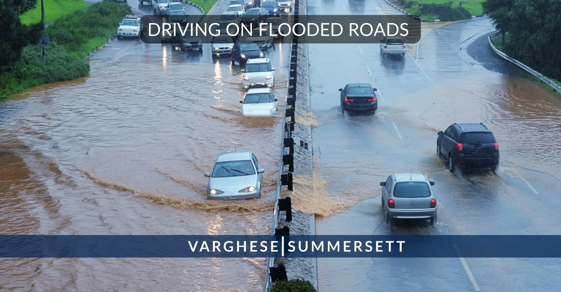 Conducir por carreteras inundadas