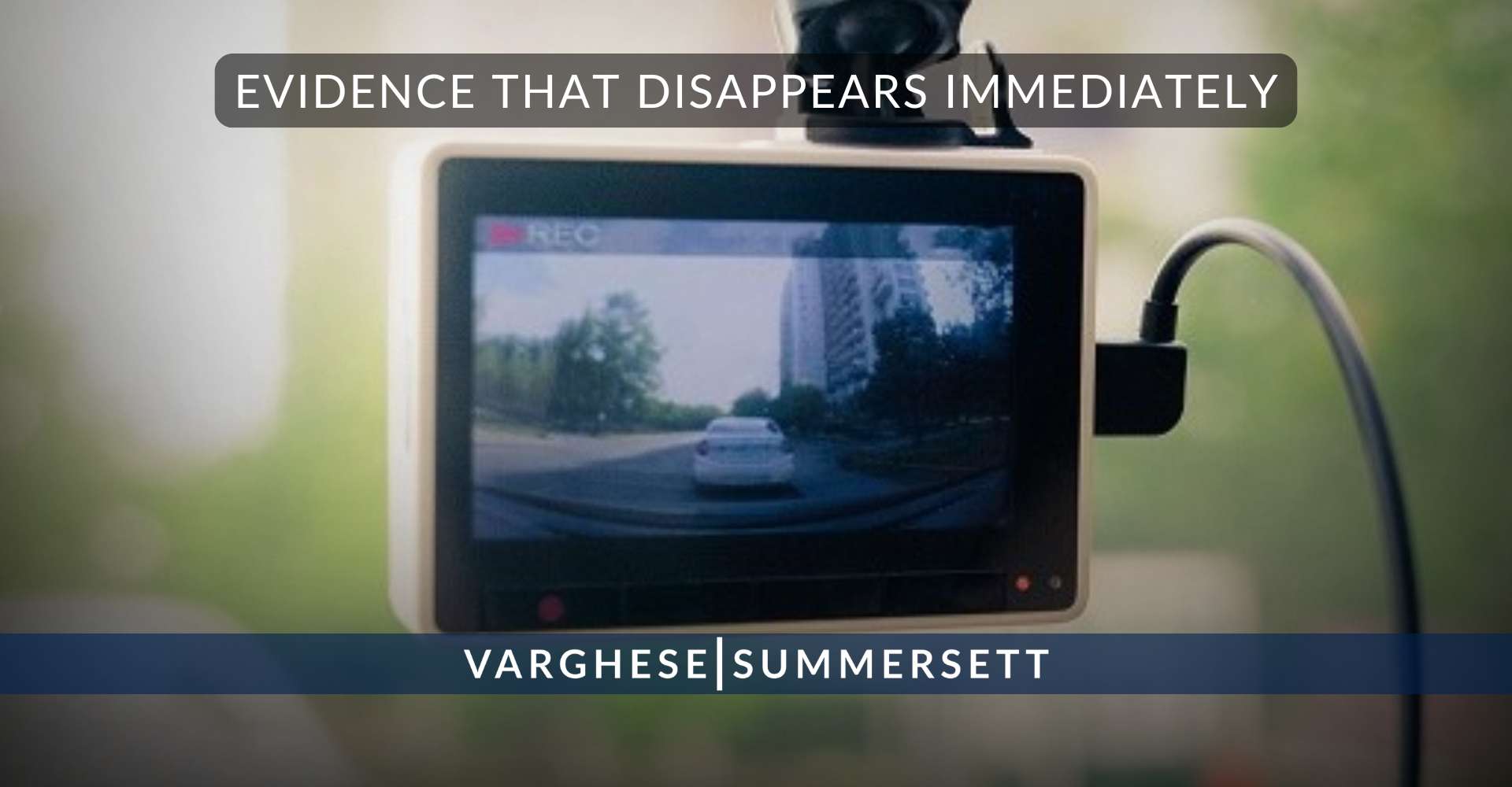 Evidence That Disappears Immediately