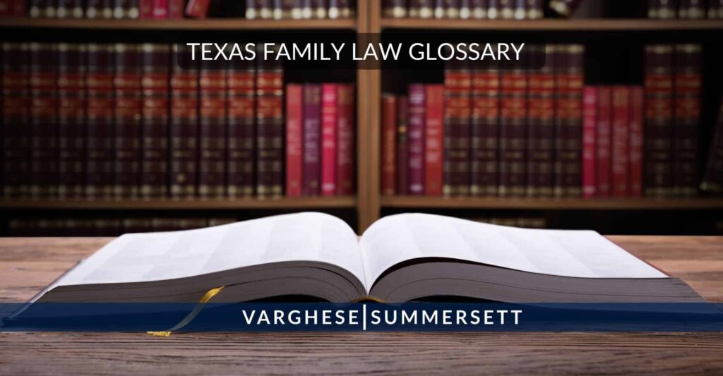 Family Law Glossary