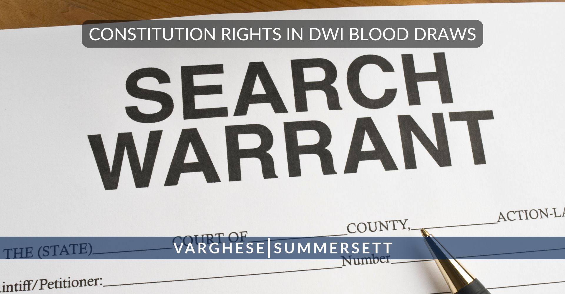 Derechos Constitucionales en DWI Extracciones de Sangre