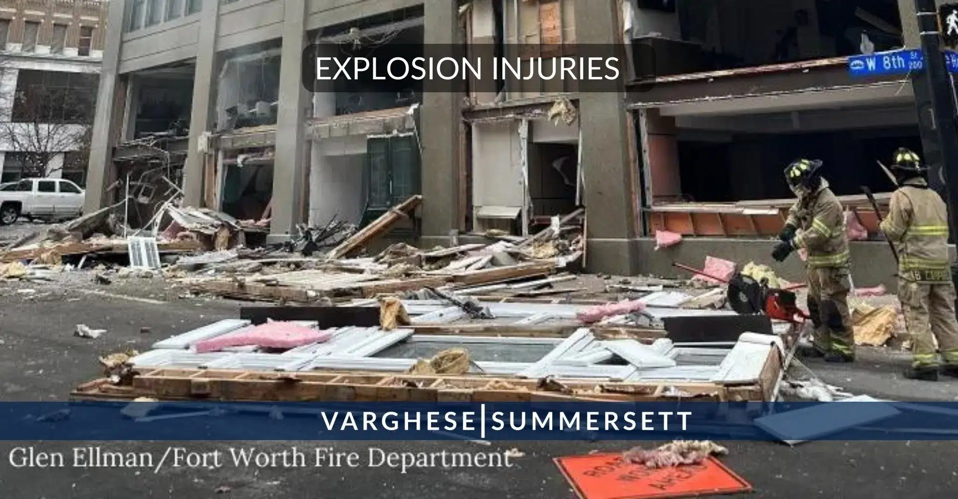 Lesiones por explosión en Fort Worth