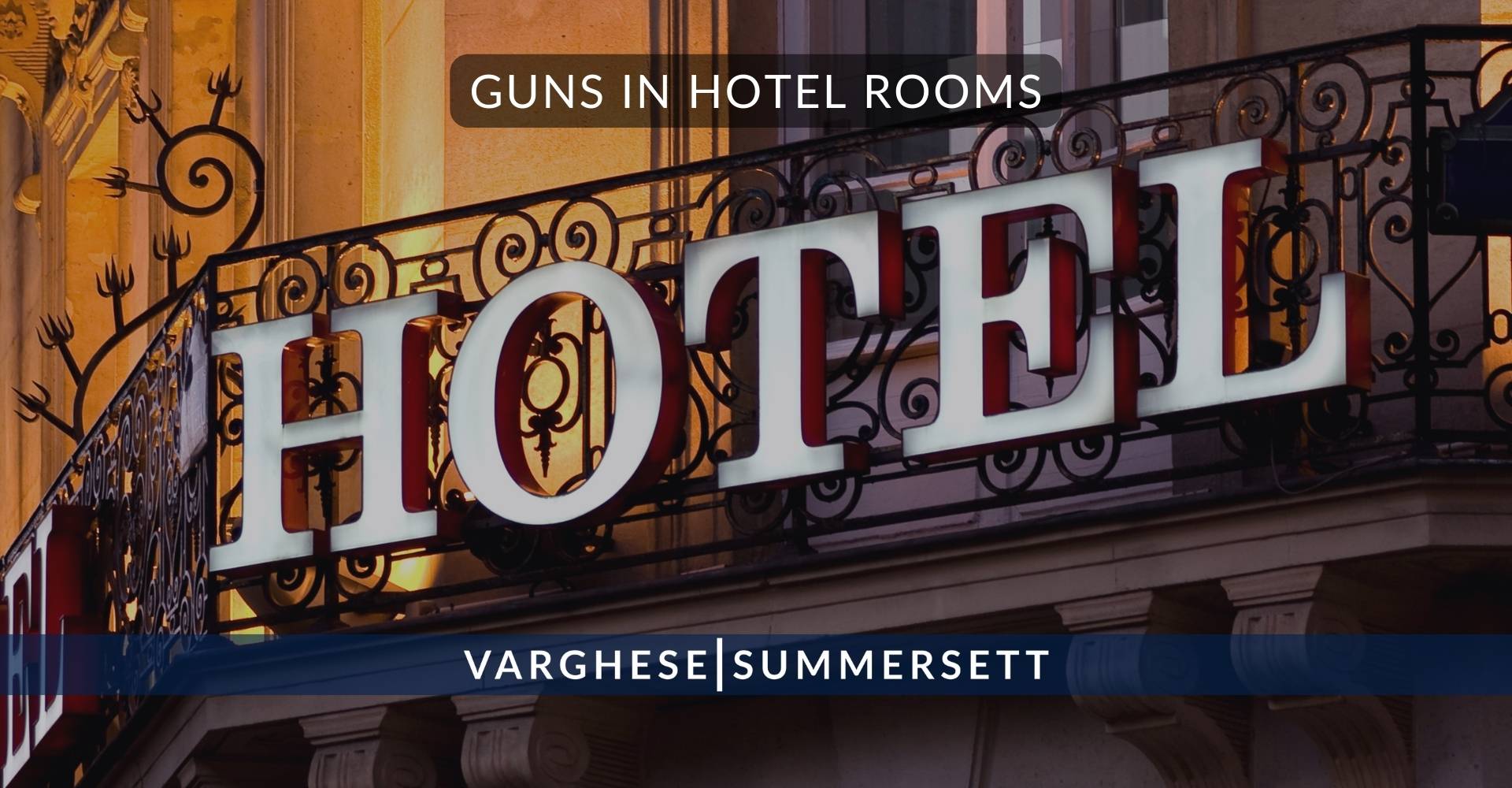 Armas en habitaciones de hotel