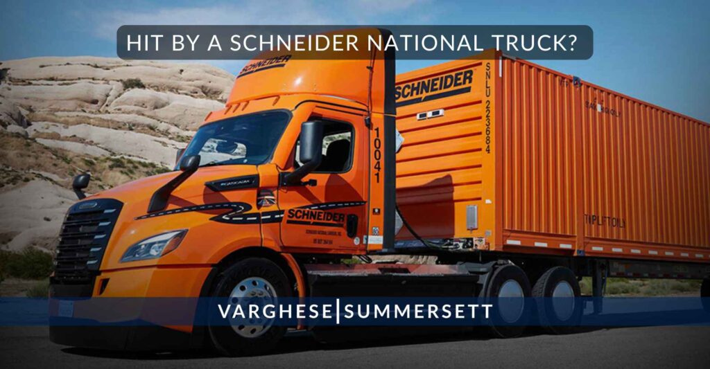 Hit by a Schneider National Truck? No Fee Unless We Win