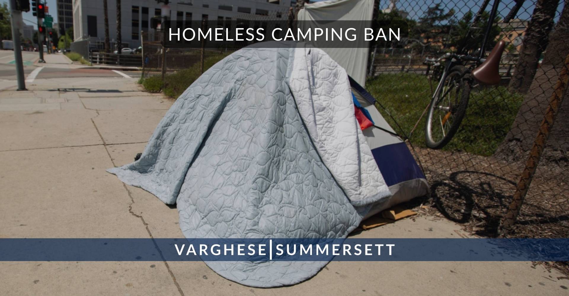 Prohibición de acampar para personas sin hogar