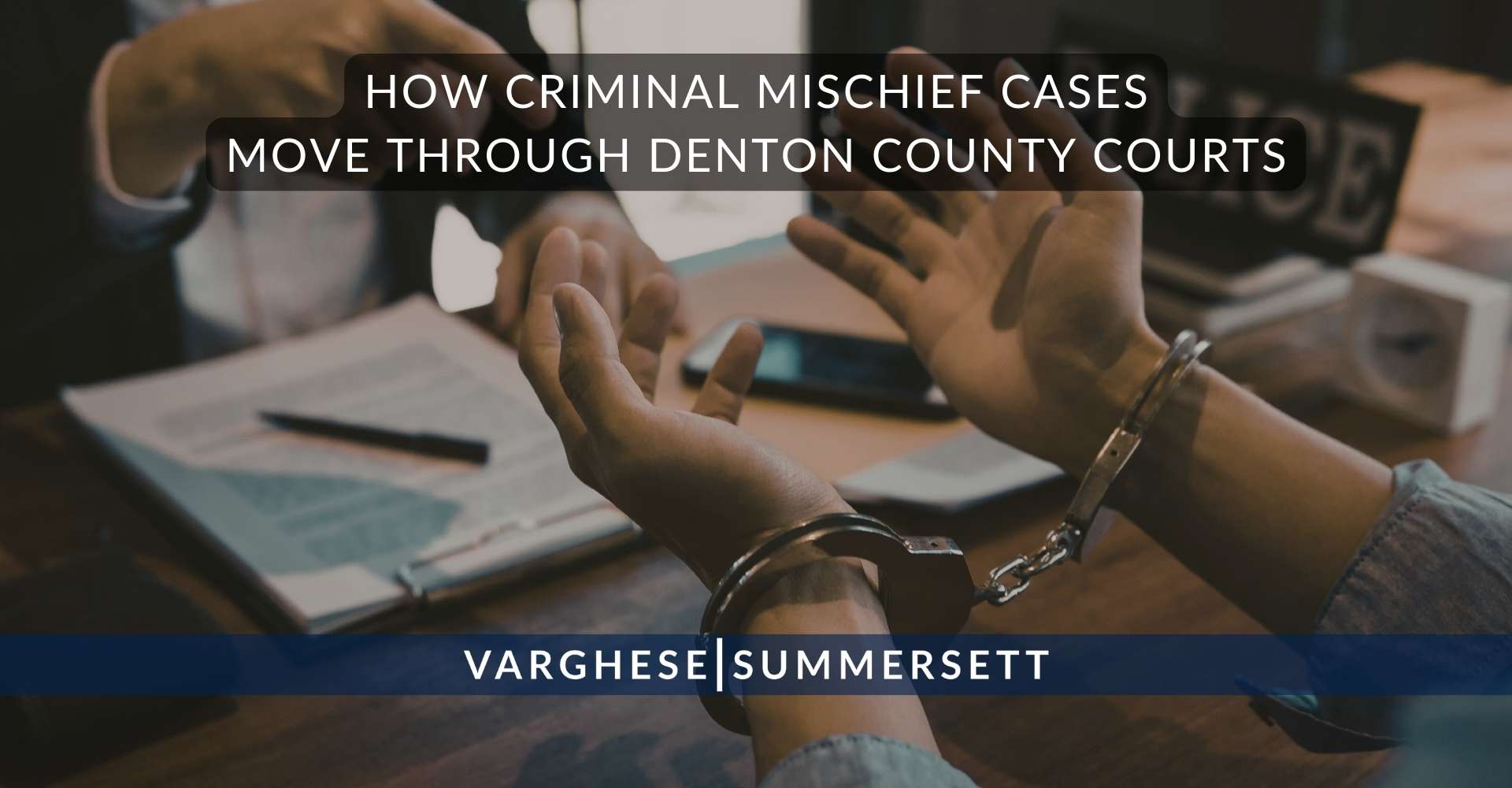 How Criminal Mischief Cases Move Through Denton County Courts