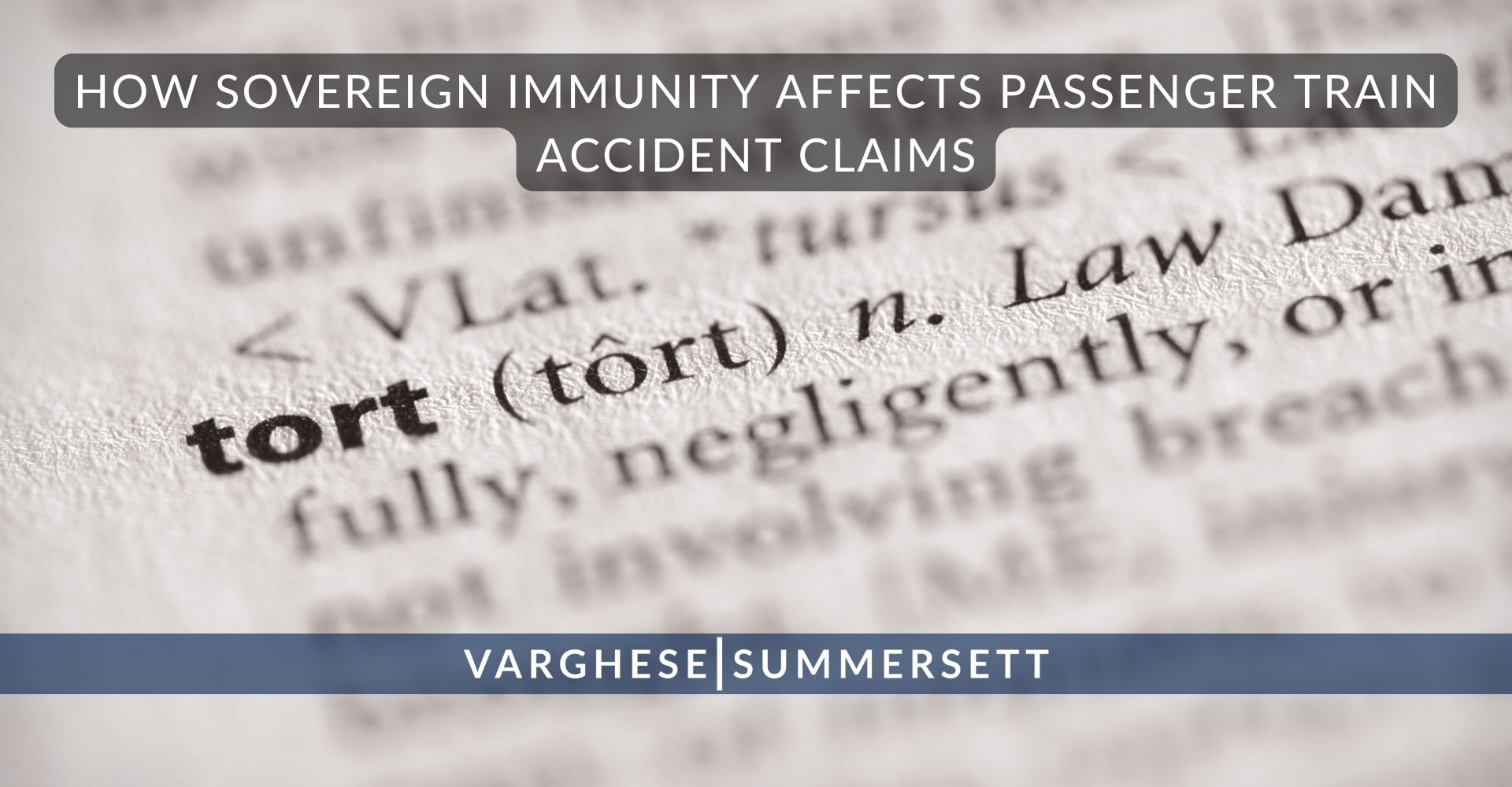 How Sovereign Immunity Affects Passenger Train Accident Claims