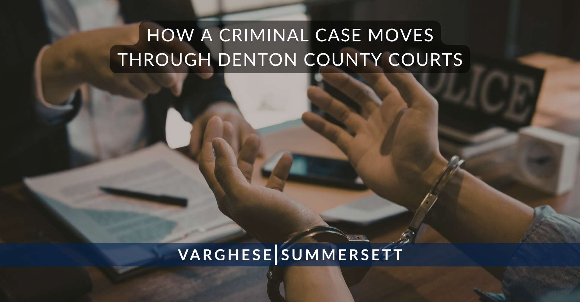 Cómo se tramita un proceso penal en los tribunales del condado de Denton