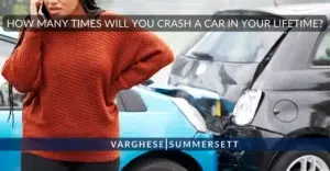¿Cuántas veces estrellarás un coche en tu vida?