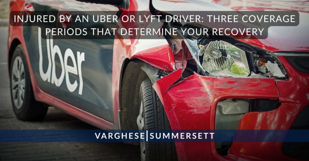 Injured by an Uber or Lyft Driver: Three Coverage Periods That Determine Your Recovery