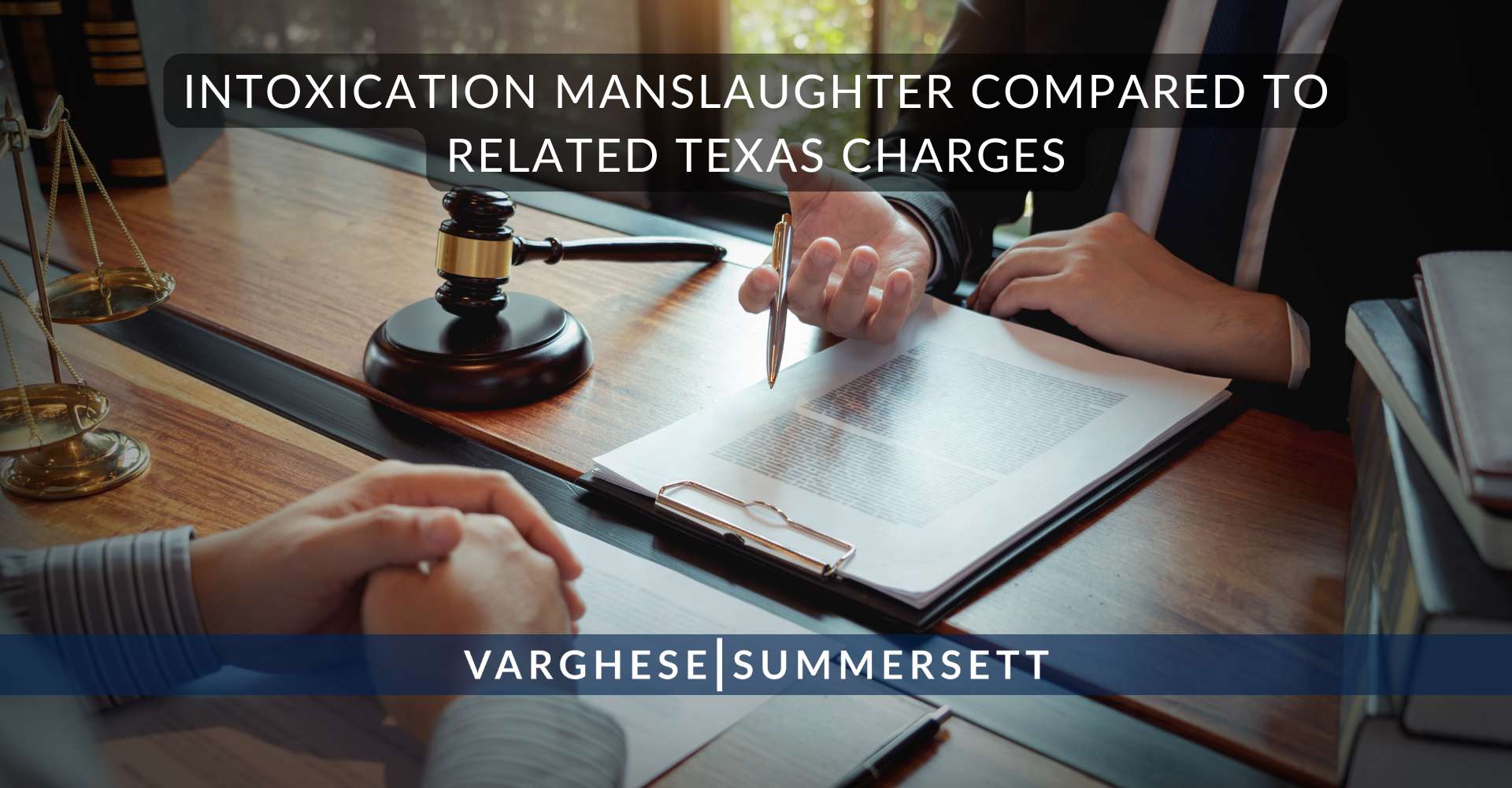 Intoxication manslaughter compared to related Texas charges