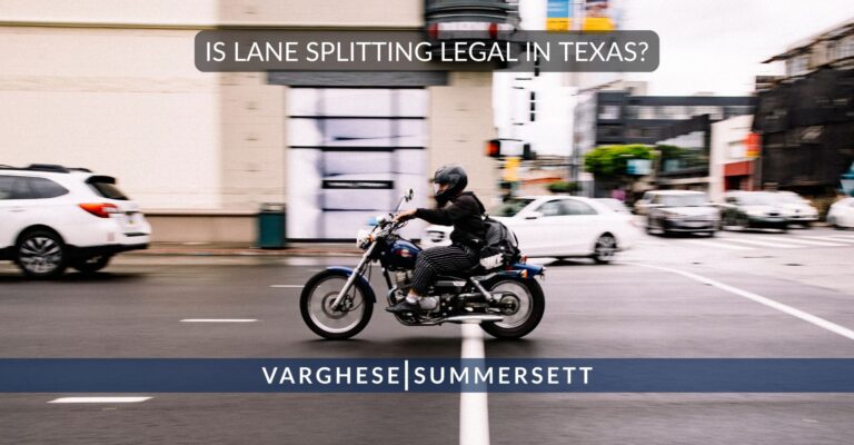 Is Lane Splitting Legal in Texas?