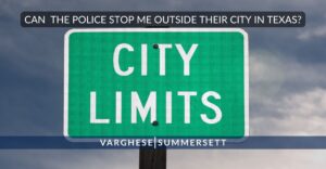 Can You Please Stop Me Outside the City Limits?