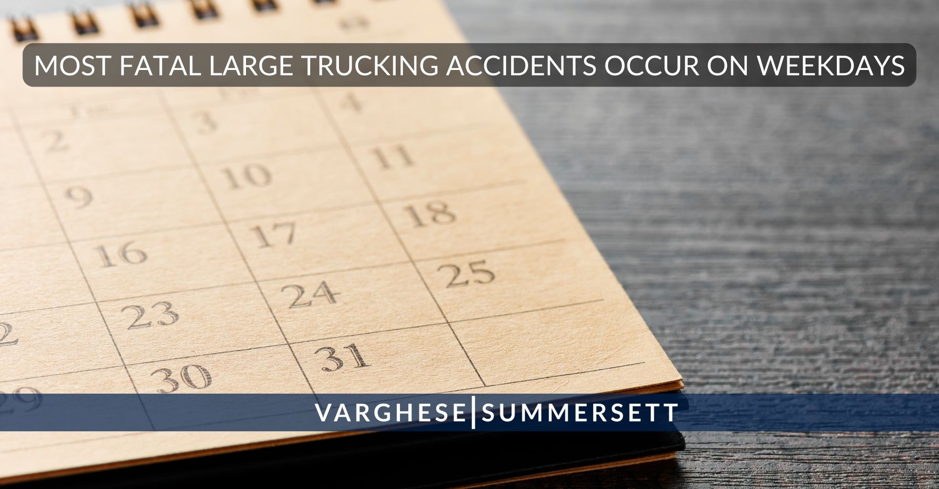 La mayoría de los accidentes mortales de camión se producen entre semana