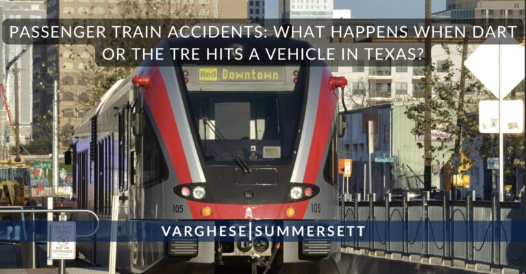 Passenger Train Accidents: What Happens When DART or TRE Hit a Vehicle?