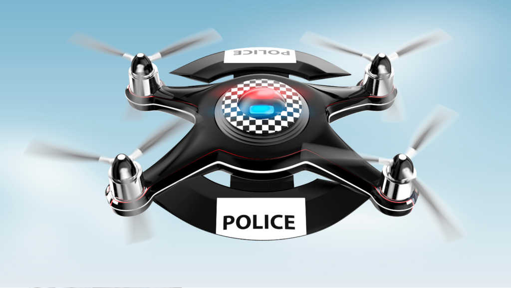 Policía y drones