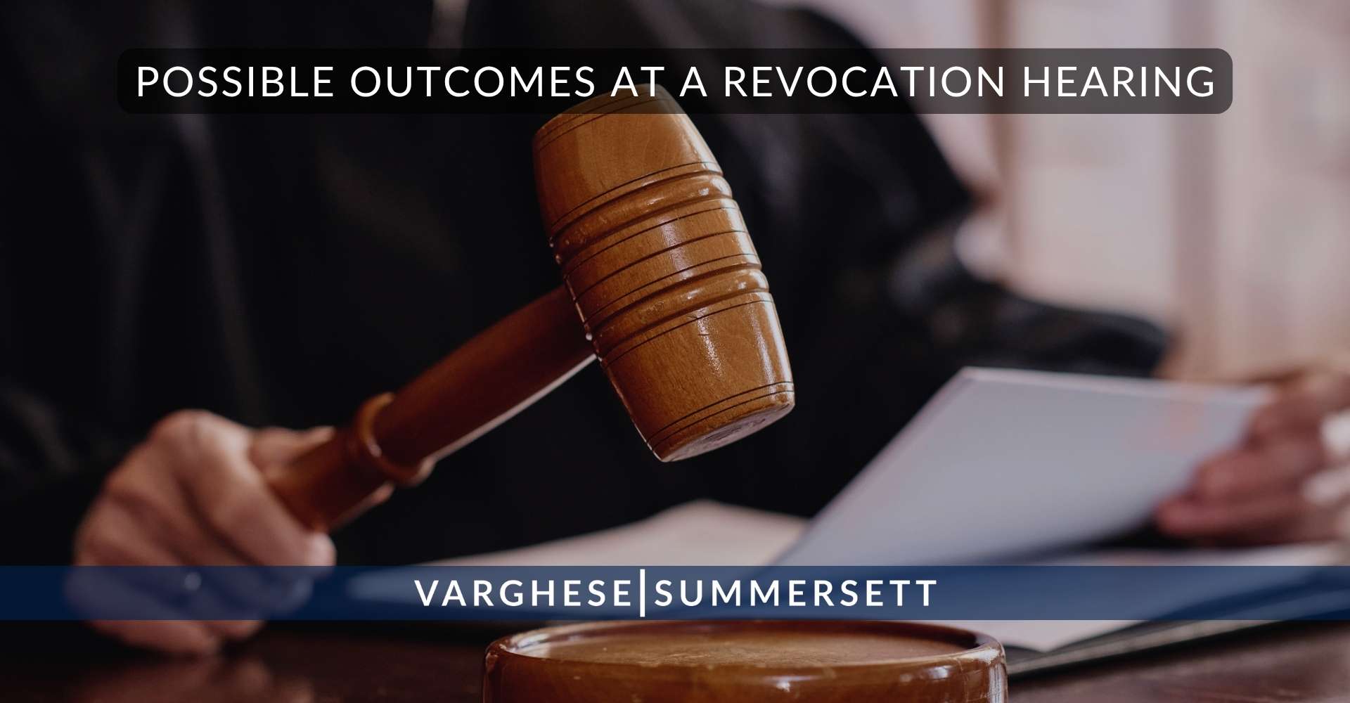 Posibles resultados en una audiencia de revocación