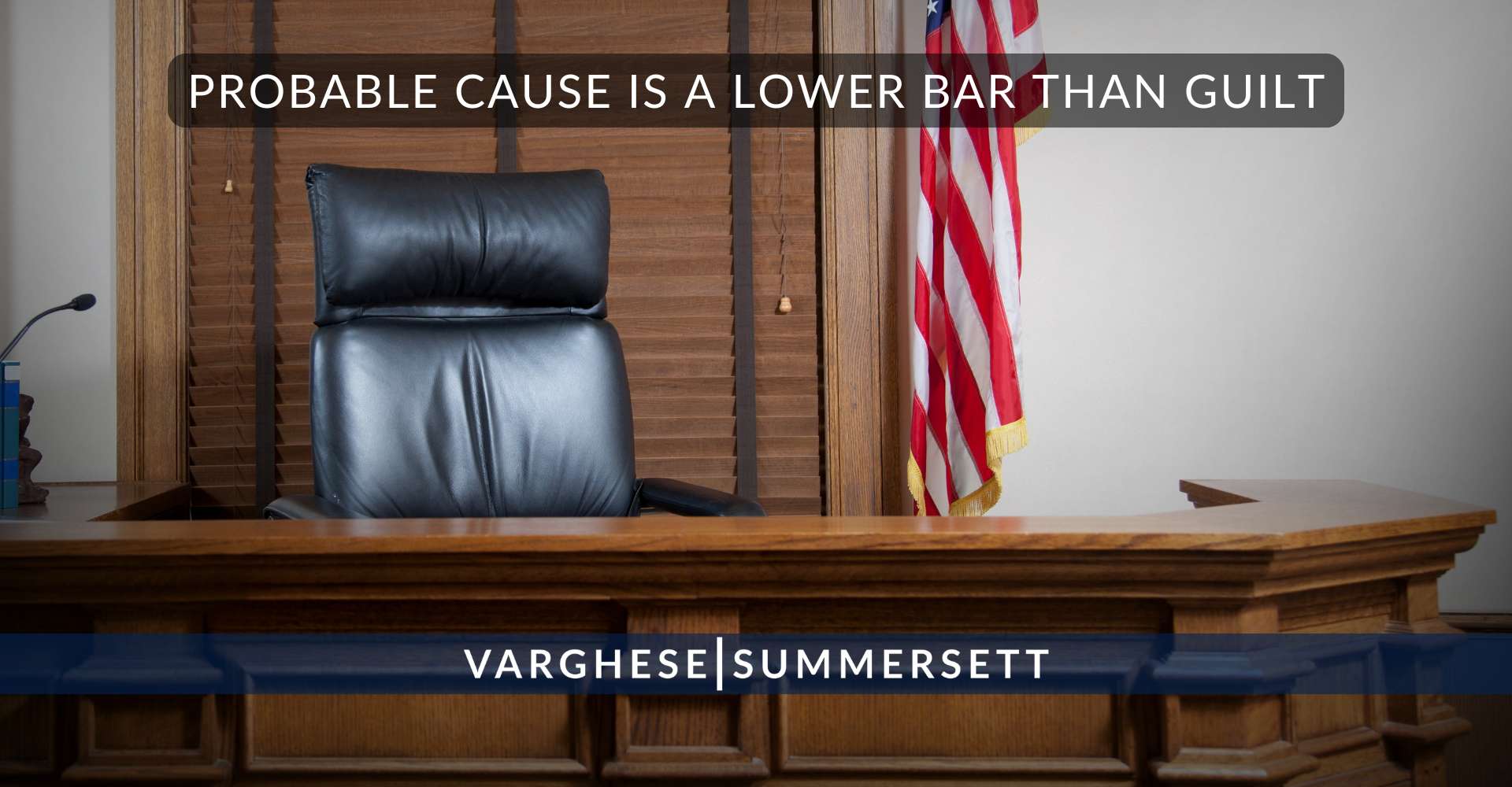 Probable cause is a lower bar than guilt