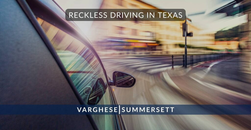 Reckless Driving in Texas