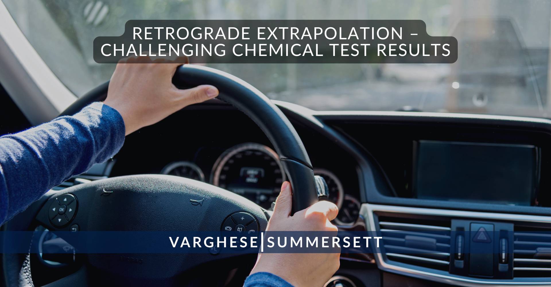 Extrapolación retrógrada: cuestionar los resultados de las pruebas químicas