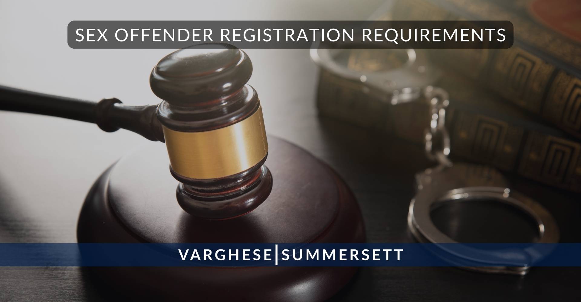 Requisitos para el registro de delincuentes sexuales