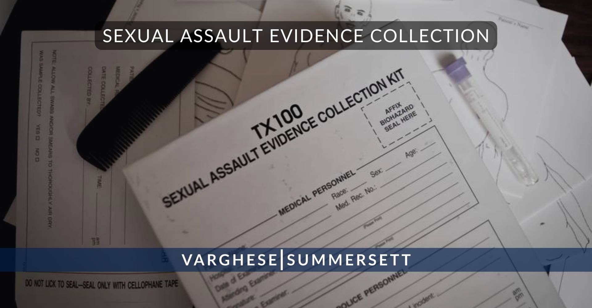 Recopilación de pruebas de agresión sexual