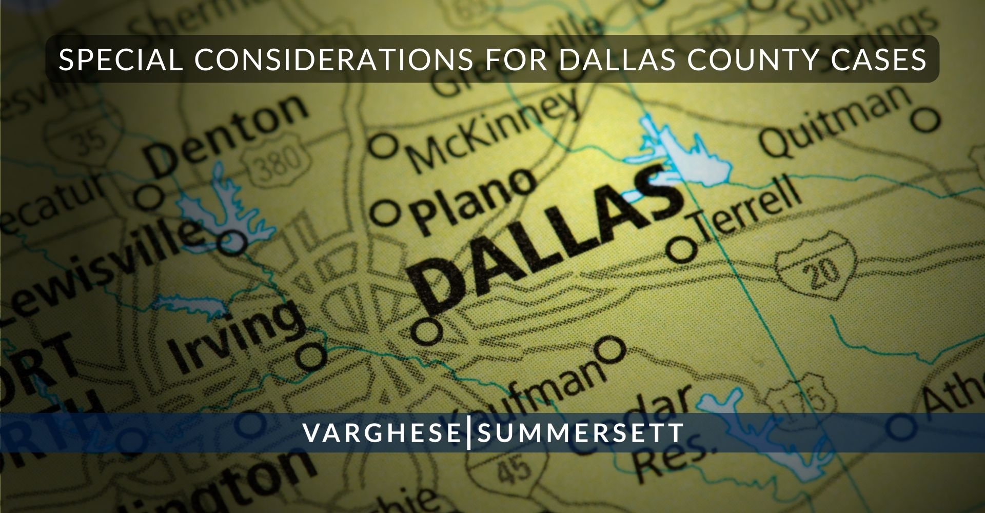 Consideraciones especiales para los casos del condado de Dallas