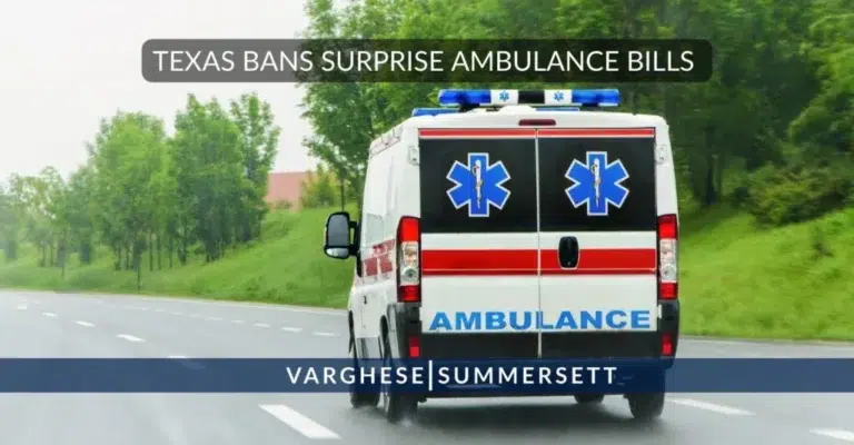 New Texas Law Bans Surprise Ambulance Bills