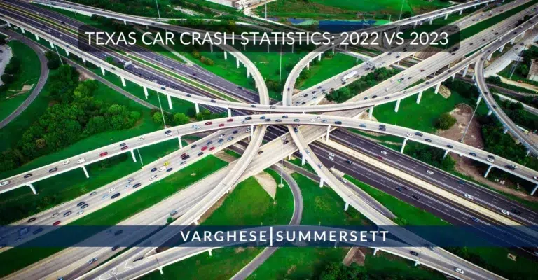 Texas Car Crash Statistics 2023 vs. 2022