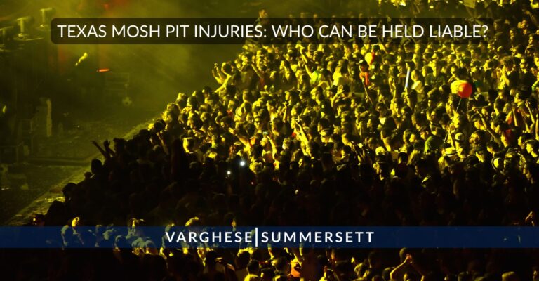 Texas Mosh Pit Lesiones: ¿Quién puede ser considerado responsable?