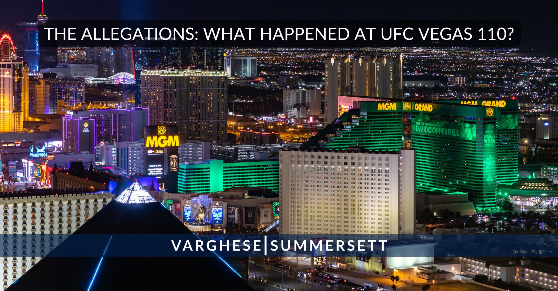 The Allegations - UFC Vegas 110