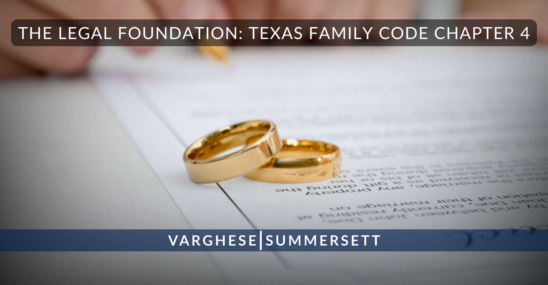The Legal Foundation: Texas Family Code Chapter 4