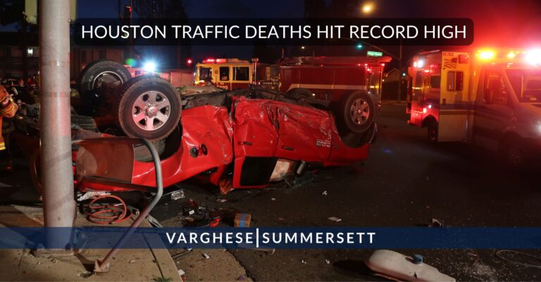 Las muertes de tráfico en Houston alcanzan un récord | Abogados de muerte injusta