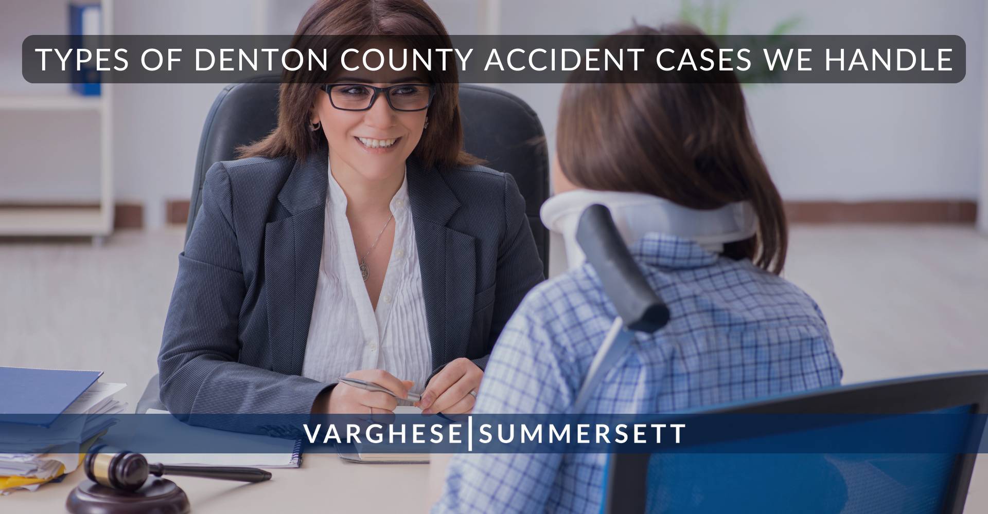 Tipos de casos de accidentes en el condado de Denton que manejamos