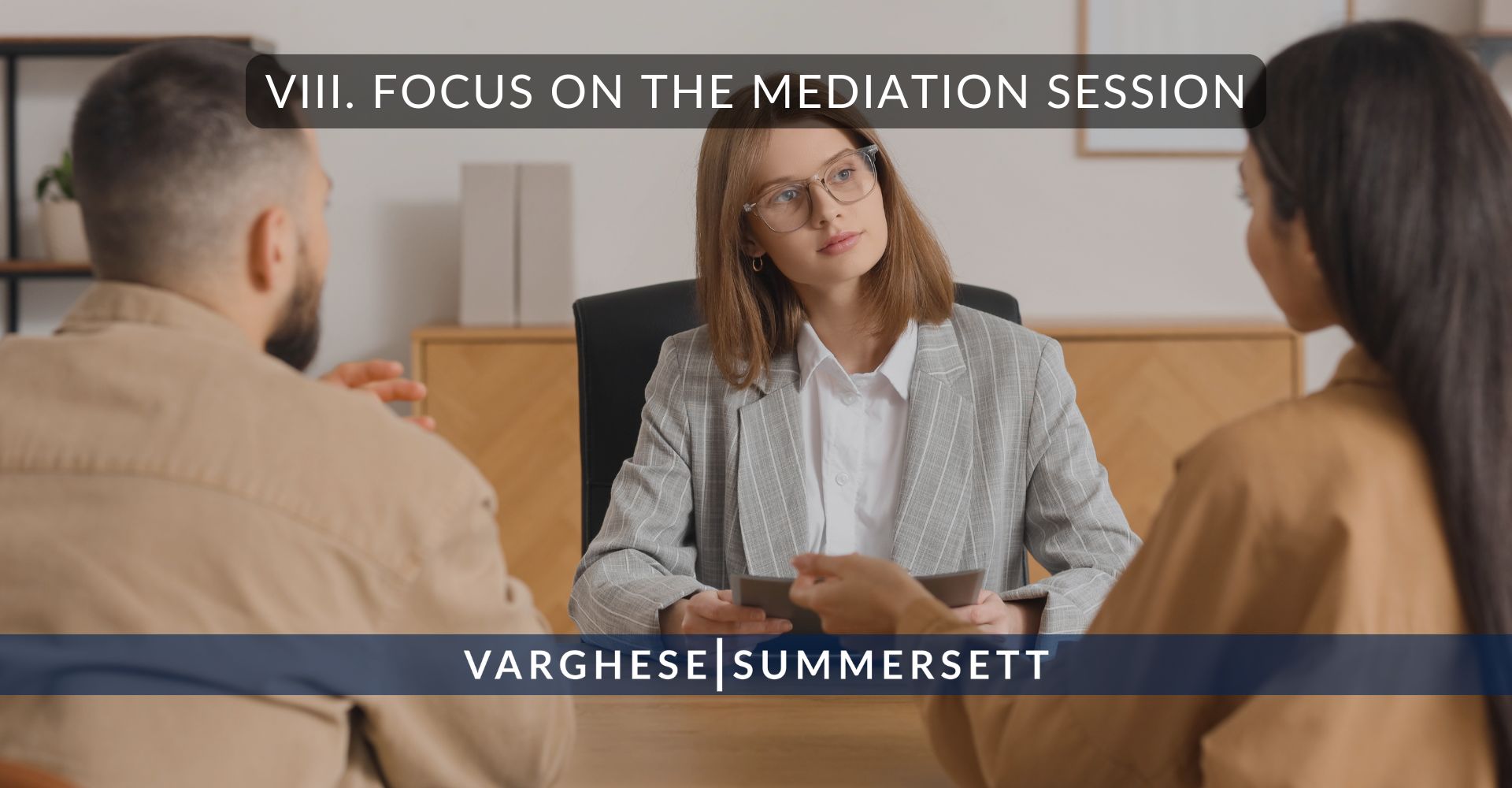VIII. Focus on the Mediation Session | Varghese Summersett VIII. Focus on the Mediation Session
